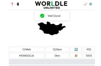 Worldle Game: Guess the Country