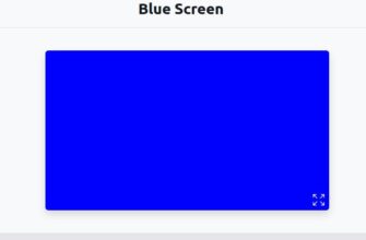 Blue screen