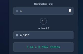 cm to inches