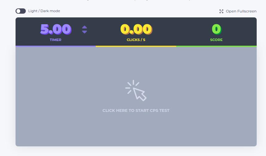 Right Click CPS Test Neal Fun
