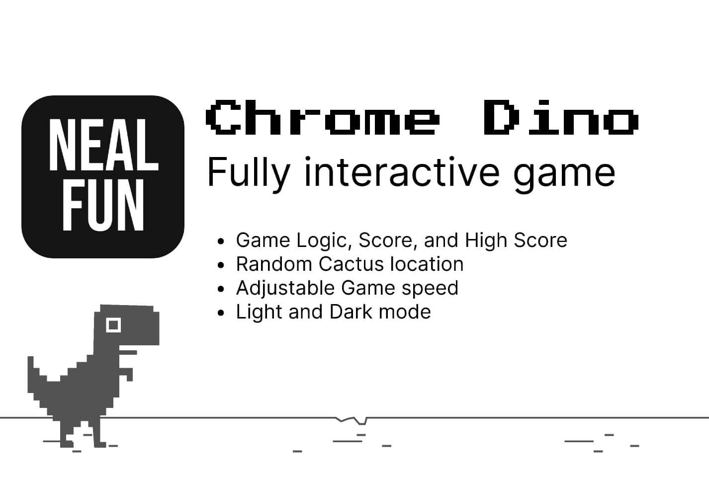 Fan-madeChrome Dino Game artwork showcasing the community's creativity and love for the game