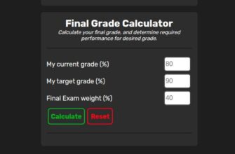Final gradec calculator